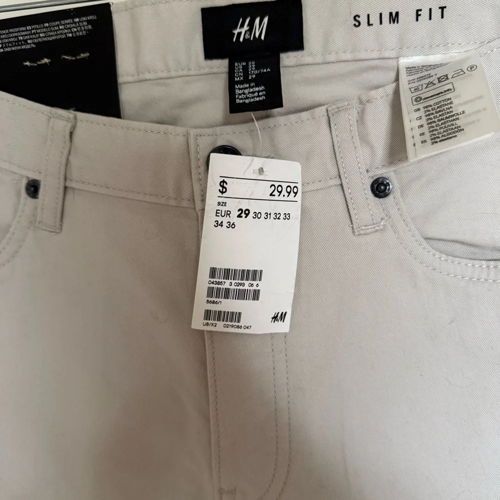 H & M Gray Slim Fit Jeans